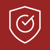 LICC Icon of Badge on Red Background