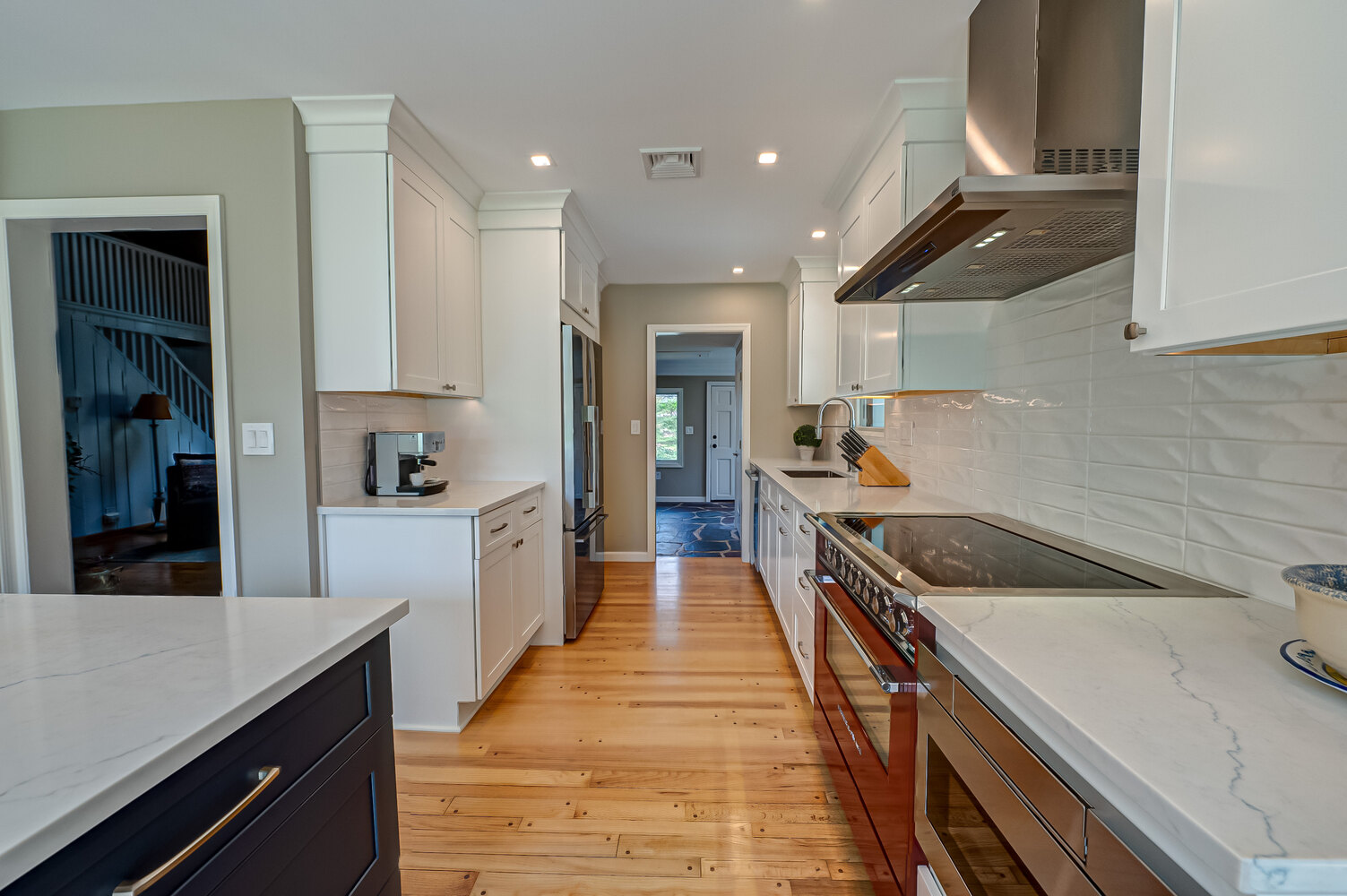 Stylish kitchen transformation with modern finishes in Miller Place, NY by Long Island Creative Contracting, Inc